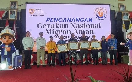 Badan Kesbangpol Kepri Apresiasi di Launchingnya Gerakan Nasional Migran Aman oleh BP3MI
