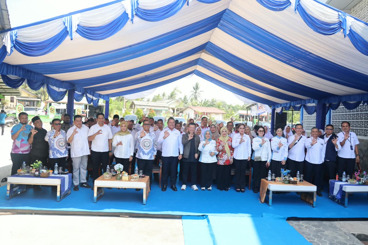 Wagub Nyanyang bersama SUCOFINDO dan ABPEDNAS Resmikan Sumur Bor Air Bersih di Toapaya Selatan