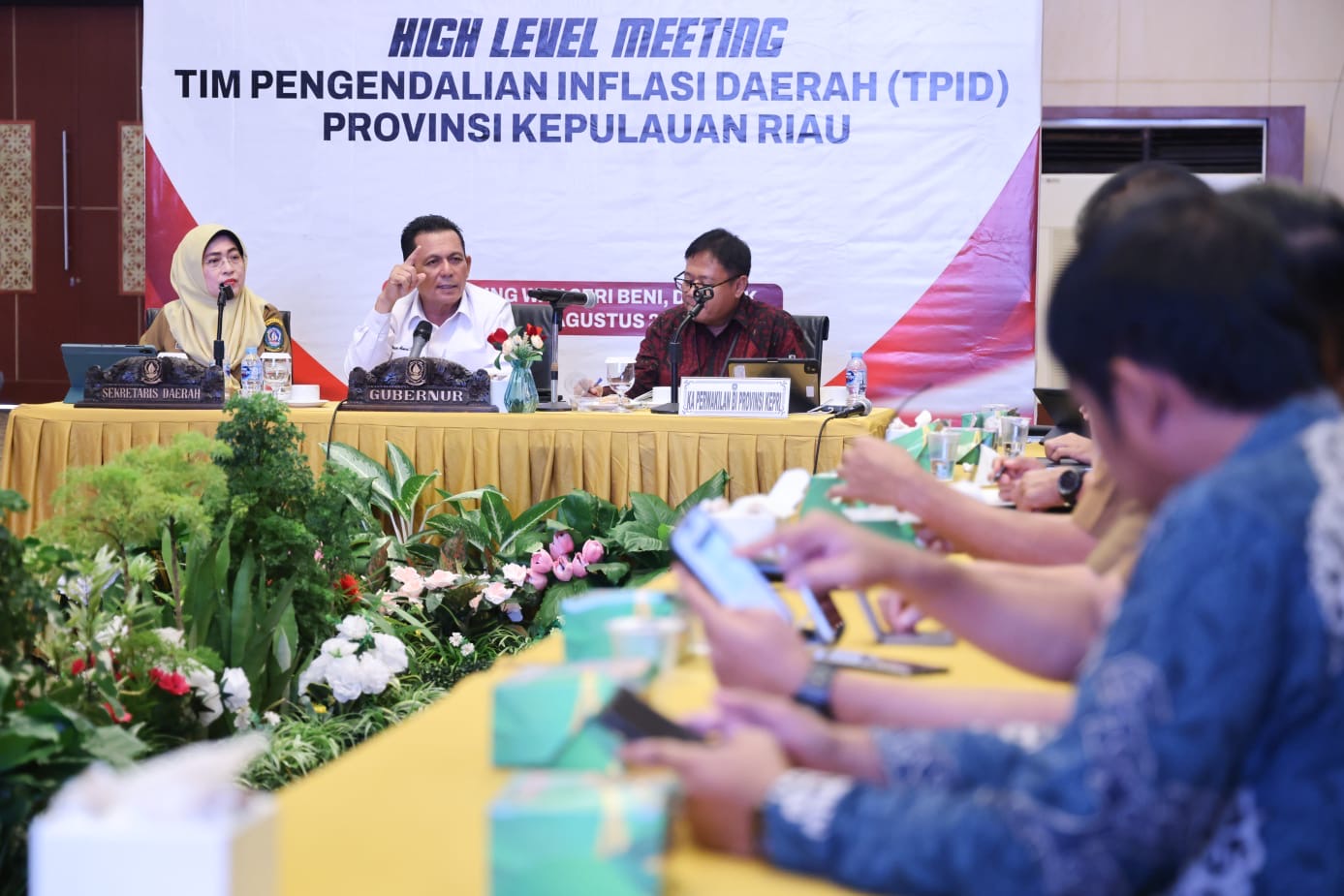 Gubernur Ansar Pimpin High Level Meeting TPID, Perkuat Sinergi Jaga Stabilitas Inflasi di Kepri
