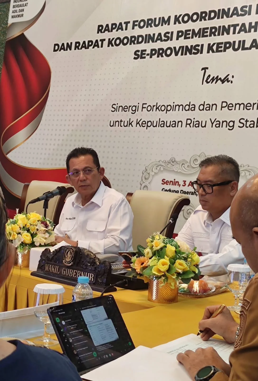 Perkuat sinergi dalam menjaga stabilitas keamanan di Provinsi Kepri, Badan Kesbangpol Kepri Fasilitasi Rapat Forkopimda Provinsi Kepri