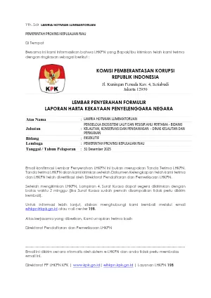 LHKPN ESELON IV DAN FUNGSIONAL 1