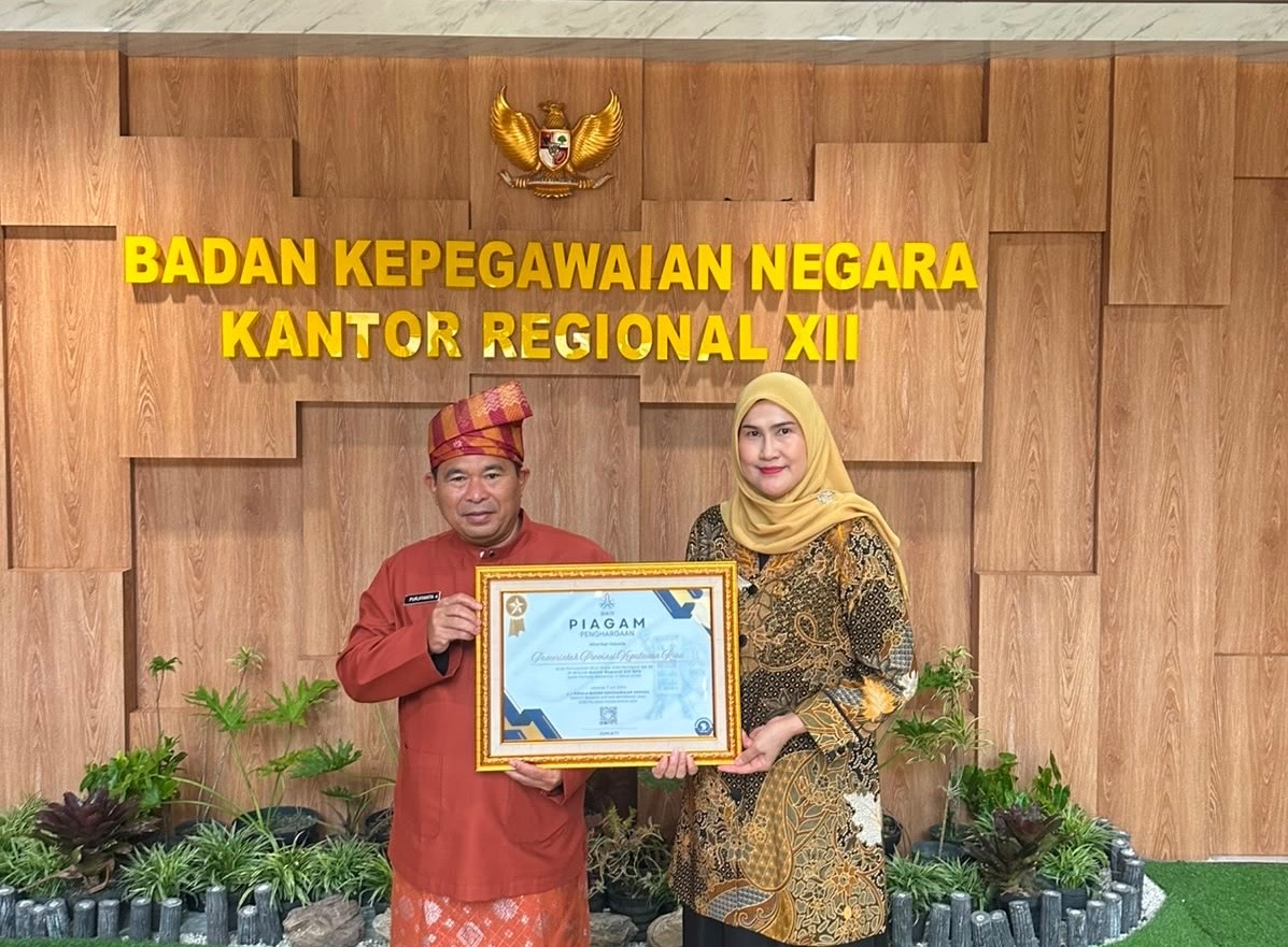 BKD dan KORPRI Provinsi Kepulauan Riau Raih Penghargaan BKN, Peringkat II Pengelolaan Arsip ASN di Wilayah Kanreg XII BKN