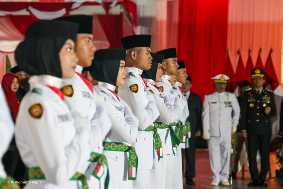 Sebanyak 30 Pelajar Kepri Dikukuhkan sebagai Paskibraka Provinsi 2026