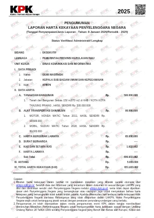 Pengumuman_Harta_Kekayaan_LHKPN_Dewi