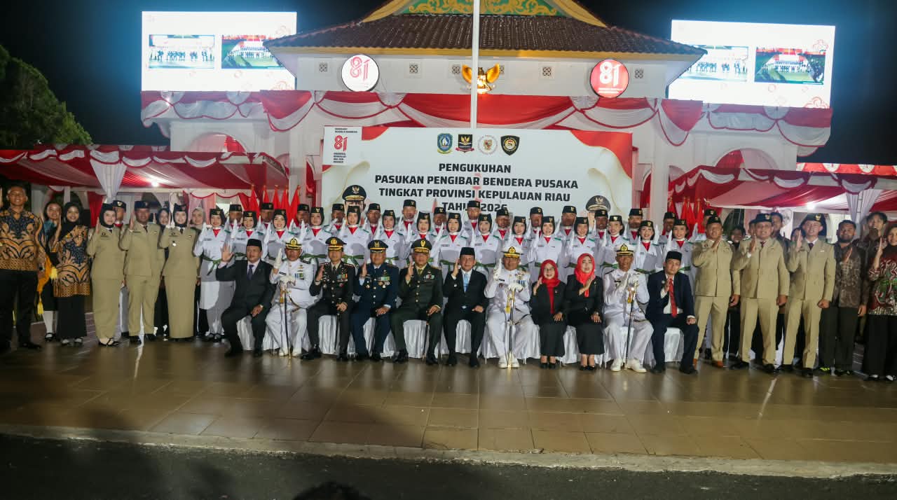 Sebanyak 30 Pelajar Kepri Dikukuhkan sebagai Paskibraka Provinsi 2026