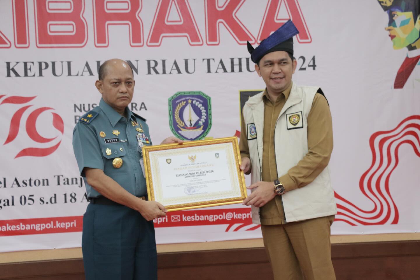 Penyampaian Materi Wawasan Kepada Calon Paskibraka Tingkat Provinsi Kepri Tahun 2024