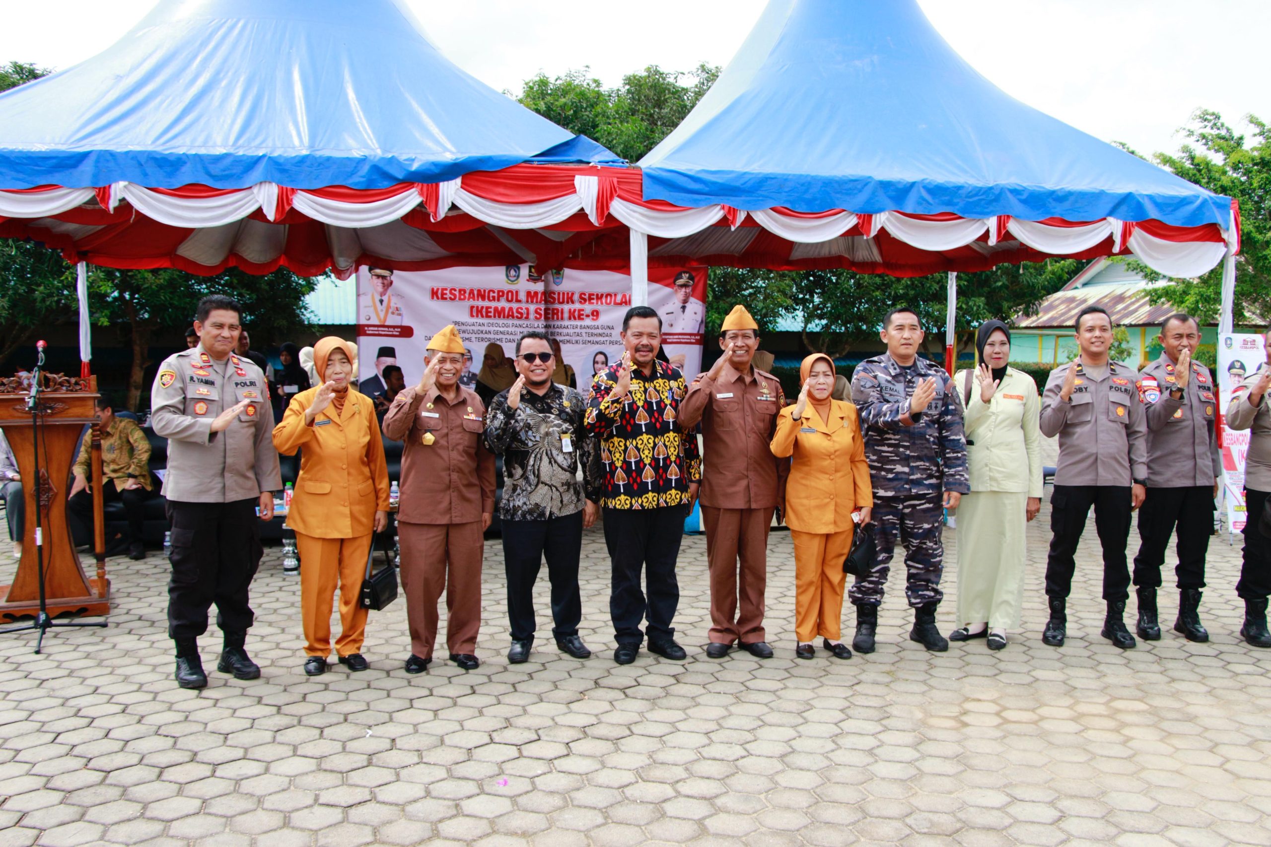 300 Pelajar SMKN 1 Gunung Kijang ikuti Sosialisasi Penguatan Karakter Pancasila, Pencegahan Penyalahgunaan Narkoba dan Pendidikan Politik