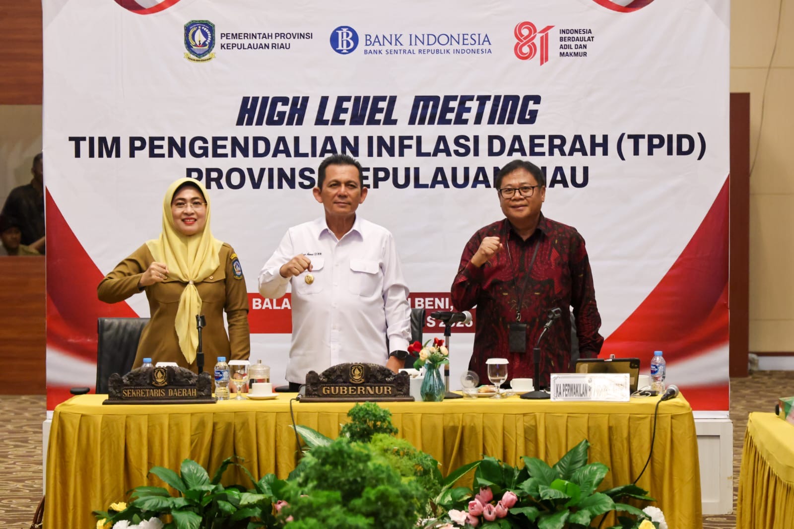 Gubernur Ansar Pimpin High Level Meeting TPID, Perkuat Sinergi Jaga Stabilitas Inflasi di Kepri