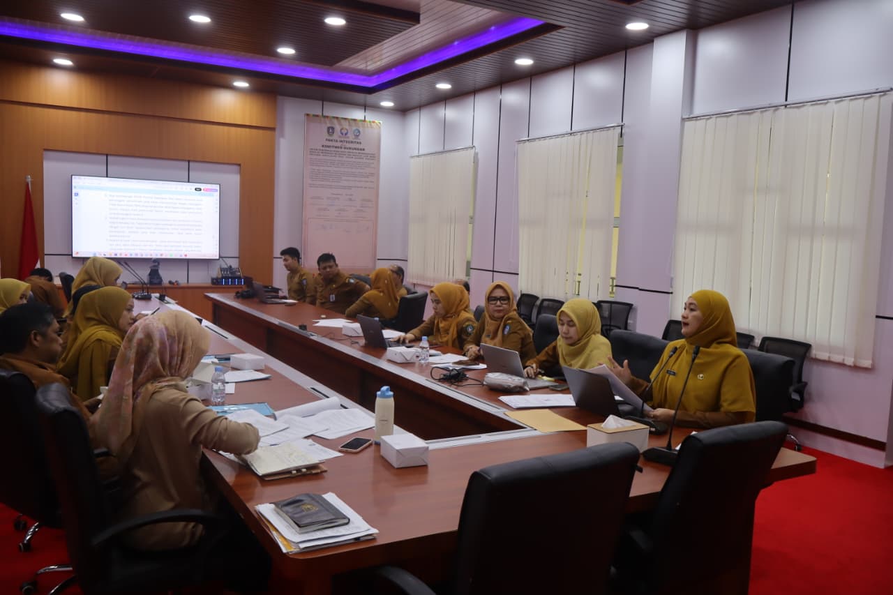 Dokumentasi Pertemuan Disdik Kepri bersama Inpektur daerah Biro, Hukum dan BKD Korpri