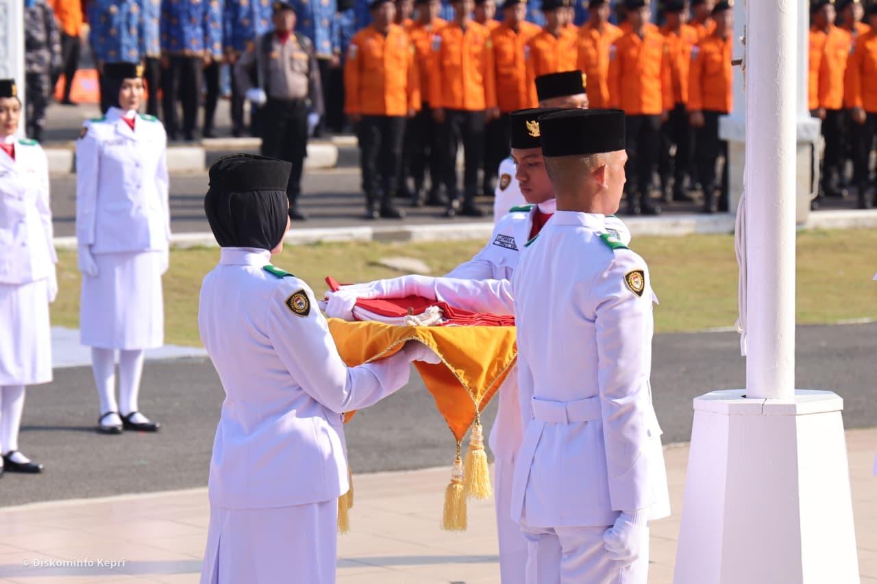 Pimpin Upacara HUT ke-81 RI di Kepri, Gubenur Ansar Tekankan Peran Kepri sebagai Perisai Kedaulatan Maritim Indonesia
