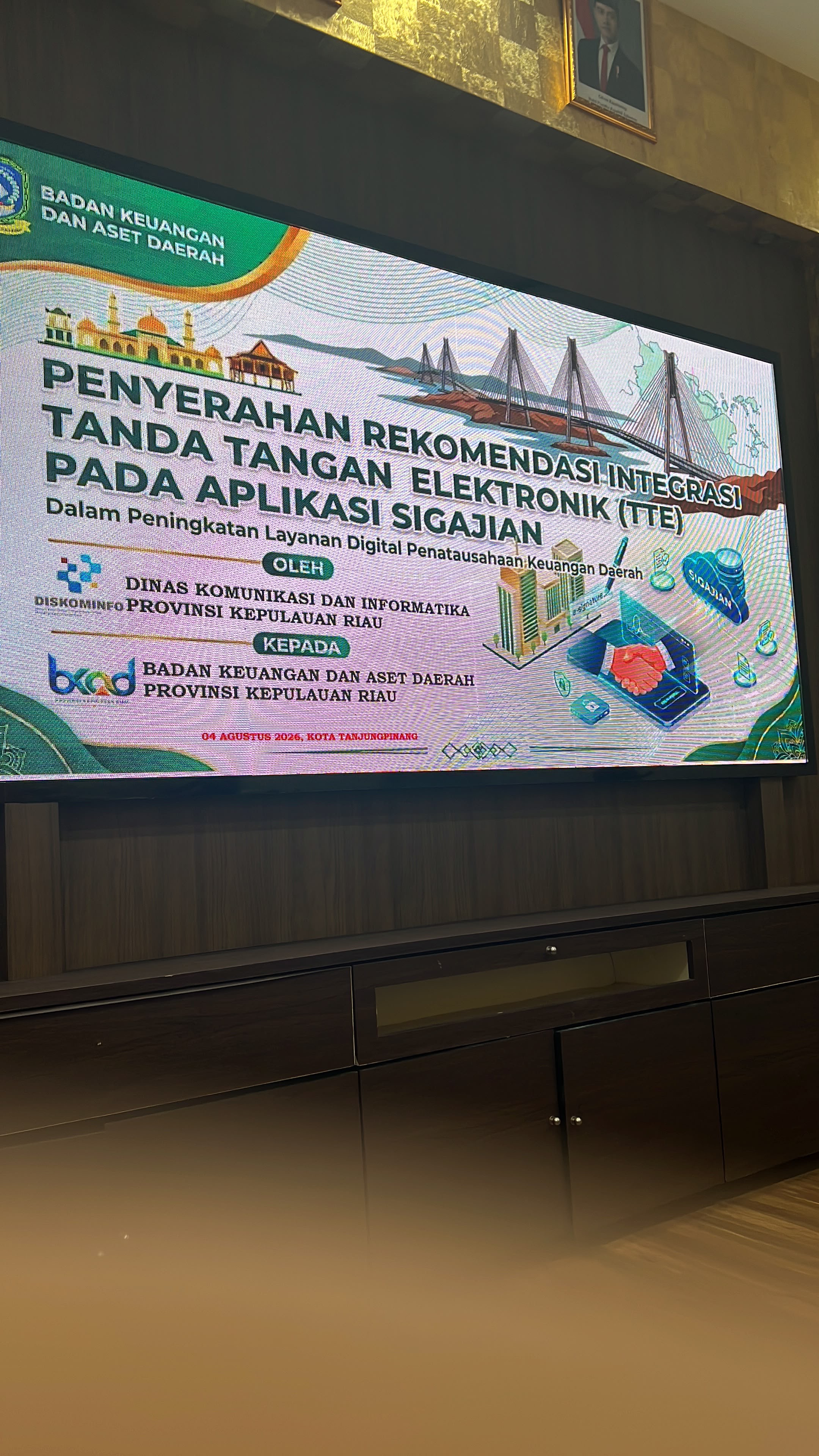 Diskominfo Kepri Perkuat Digitalisasi Keuangan Daerah, SIGAJIAN Resmi Terintegrasi Tanda Tangan Elektronik