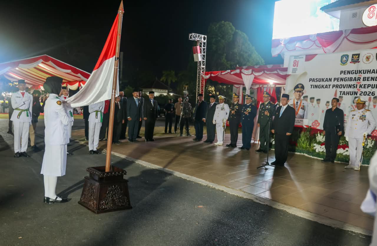Sebanyak 30 Pelajar Kepri Dikukuhkan sebagai Paskibraka Provinsi 2026
