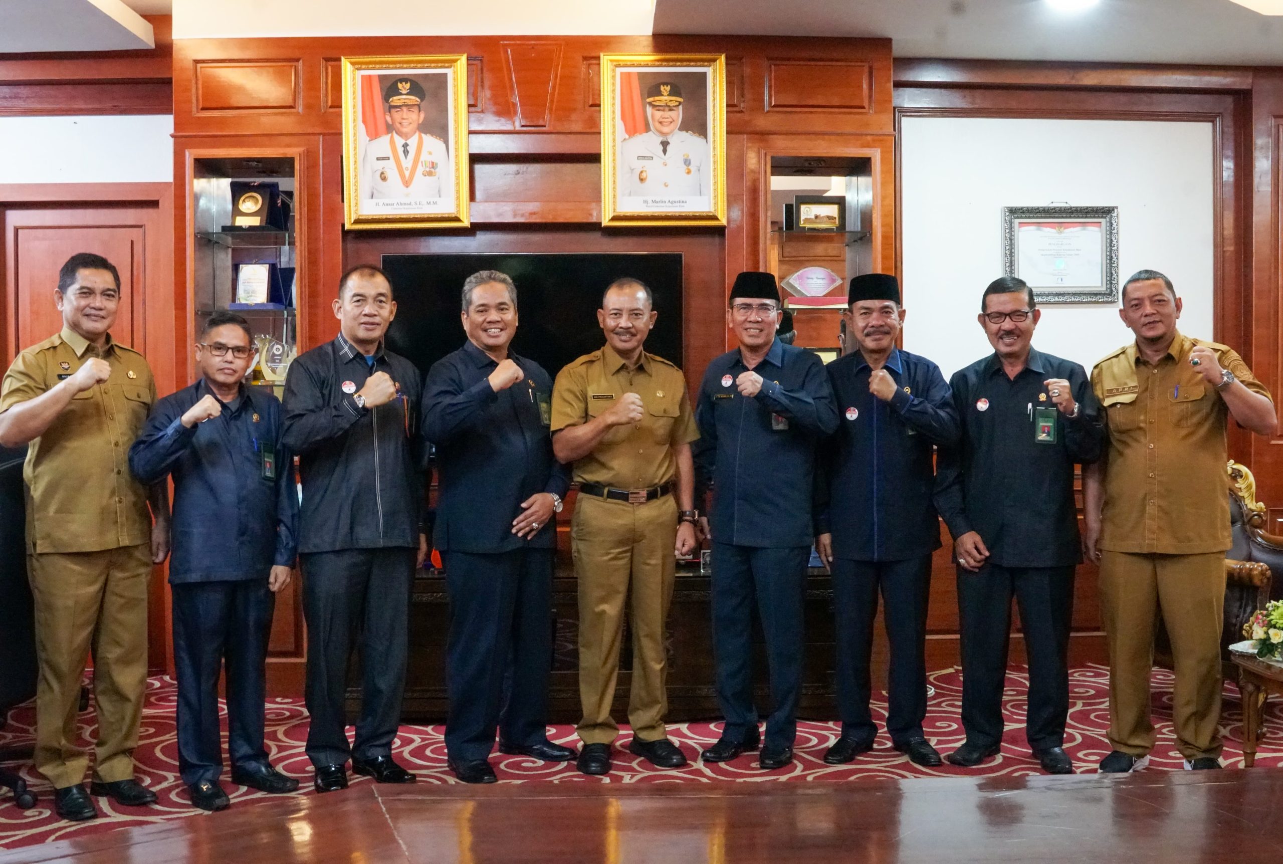 Silaturahmi Pengadilan Tinggi Agama (PTA) Provinsi Kepulauan Riau Bersama Sekda Provinsi Kepri dan Kepala Badan Kesbangpol Provinsi Kepri