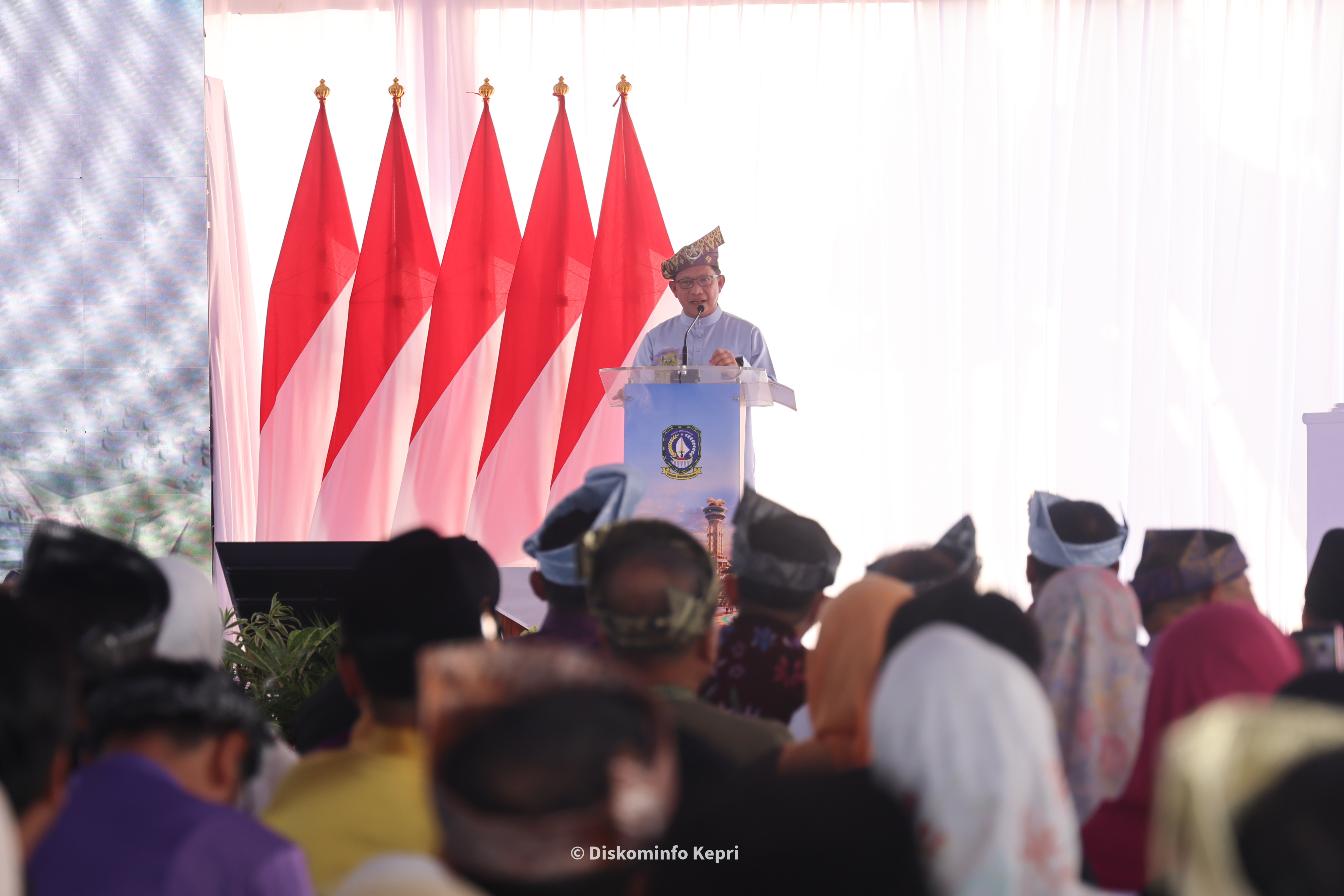 Mendagri Tito Karnavian Resmikan Groundbreaking Museum dan Monumen Bahasa Nasional di Pulau Penyengat