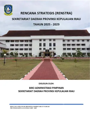 Renstra Sekretariat Daerah Provinsi kepulauan Riau