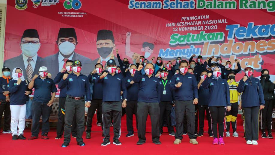 Peringatan Hari Kesehatan Nasional ke 56 di Halaman Gedung Daerah, Kota Tanjungpinang