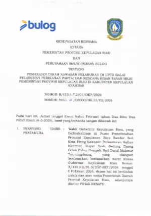 MoU Kesber Bulog New
