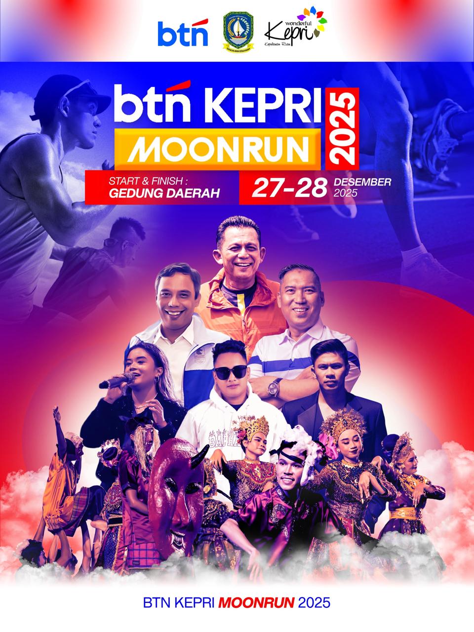 BTN KEPRI MOONRUN 2025: Kilau Sport Tourism Lari Malam Bertabur Bintang.