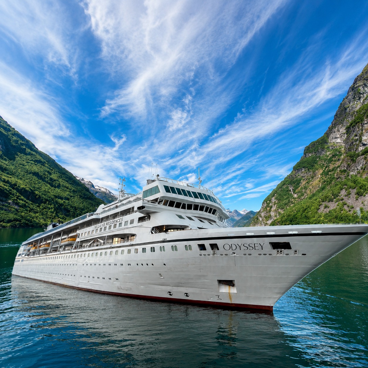 Kapal Pesiar MV. Odyssey Berlabuh di Tarempa, Anambas Gerbang Baru Destinasi Wisata Bahari Kepri