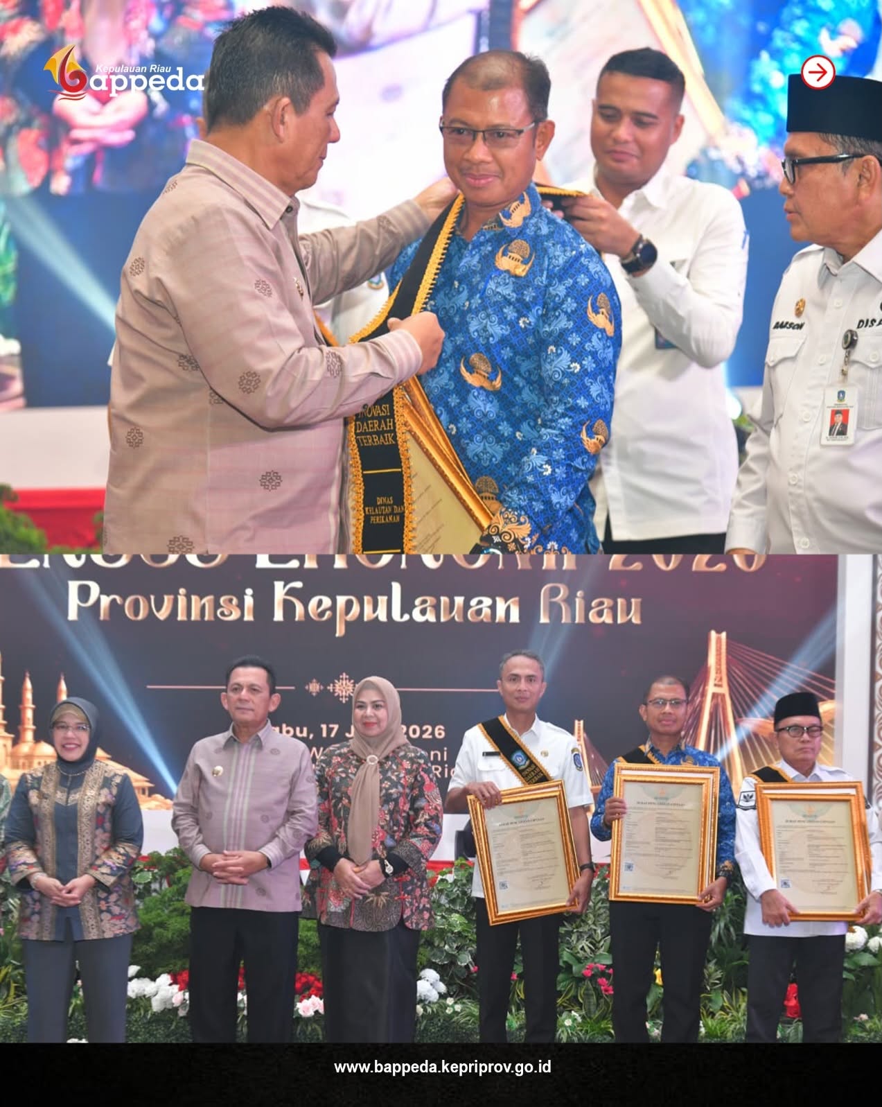 Penghargaan bagi Tiga Inovasi Terbaik, perkuat ekosistem inovasi, berdaya saing dalam inovasi