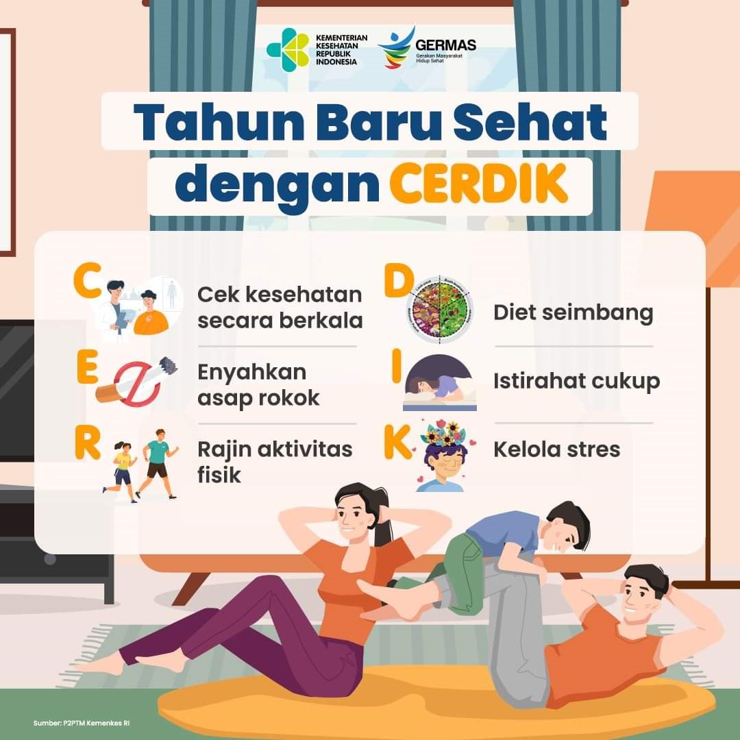 Tahun Baru Sehat dengan CERDIK