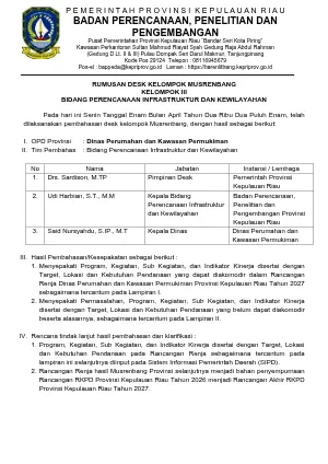 BA MUSRENBANG INFRAWIL