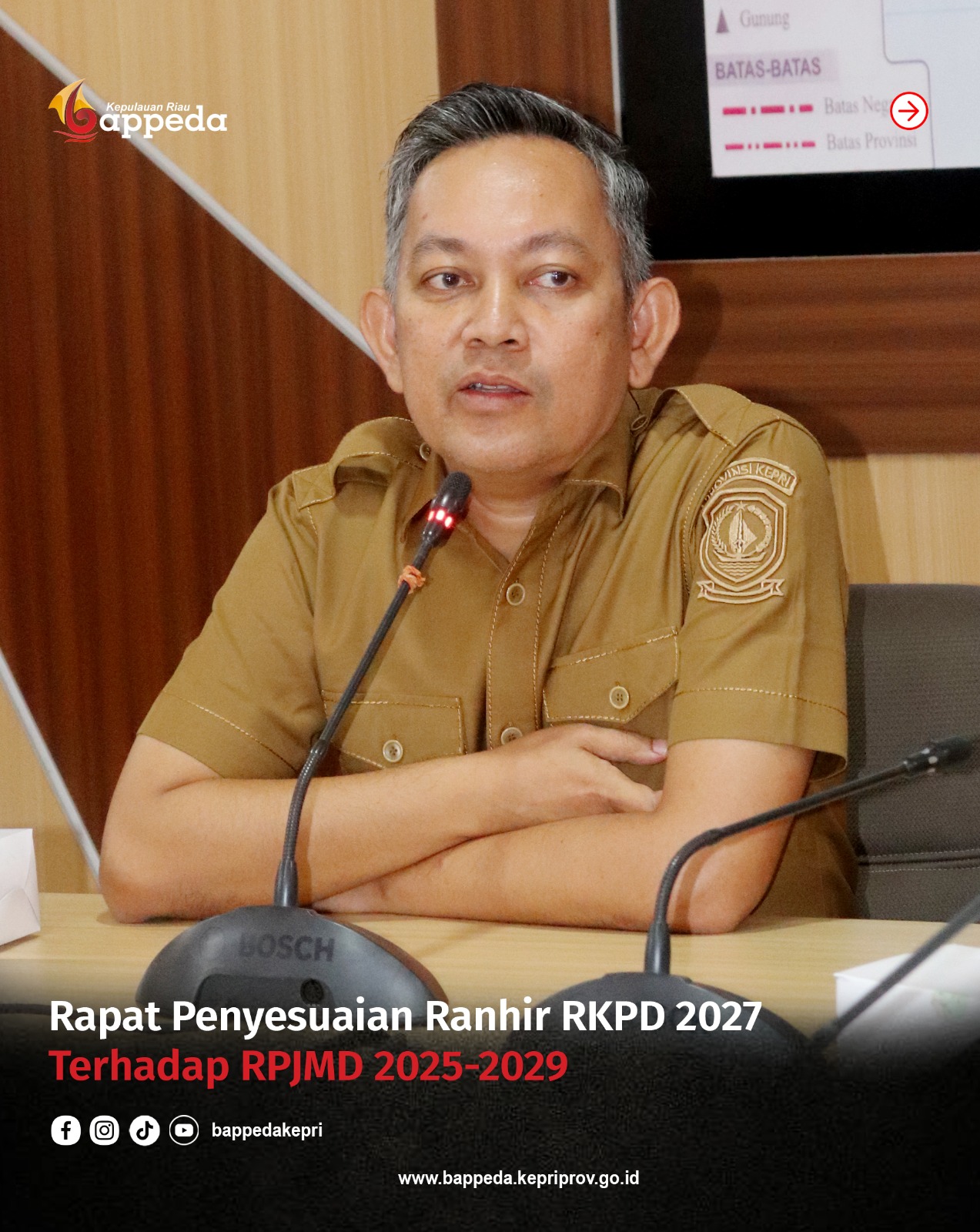 Bappeda Kepri Gelar Rapat Penyesuaian Ranhir RKPD 2027 terhadap RPJMD 2025-2029