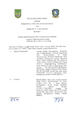 PKS KEPRI DAN BATAM TENTANG RISET DAN INOVASI