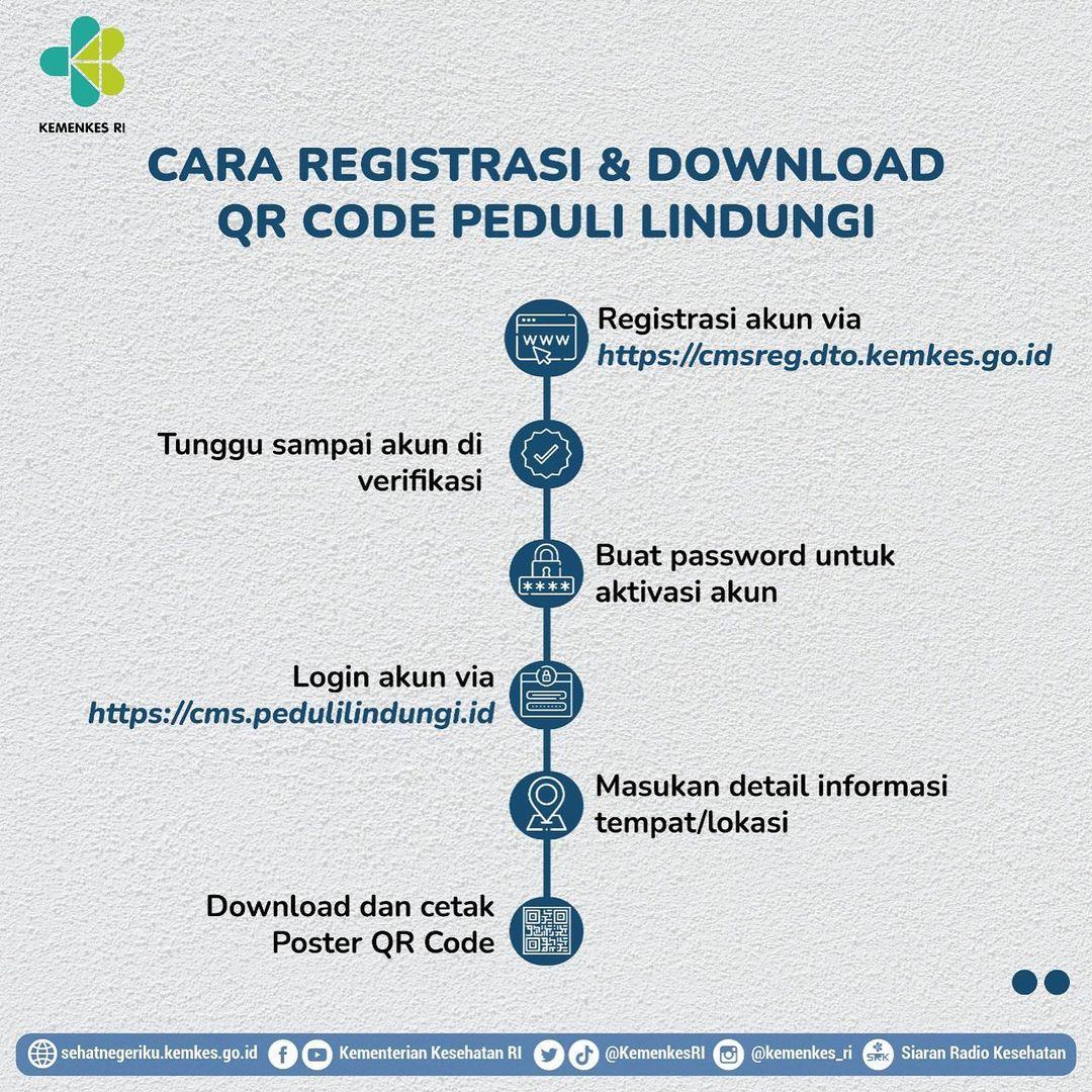 Begini Cara Dapatkan QR Code Untuk Check-In Peduli Lindungi Bagi Area Publik