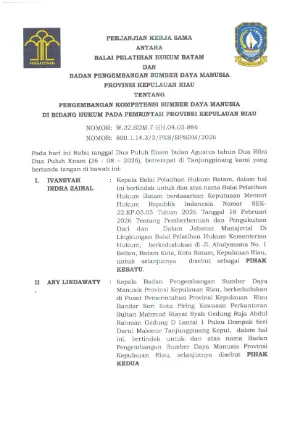 MOU TAHUN 2026