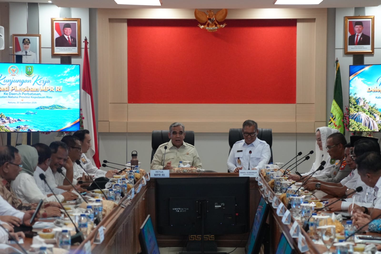 Wagub Kepri Nyanyang dan Bupati Cen Sui Lan Sampaikan Aspirasi Natuna kepada Ketua MPR RI