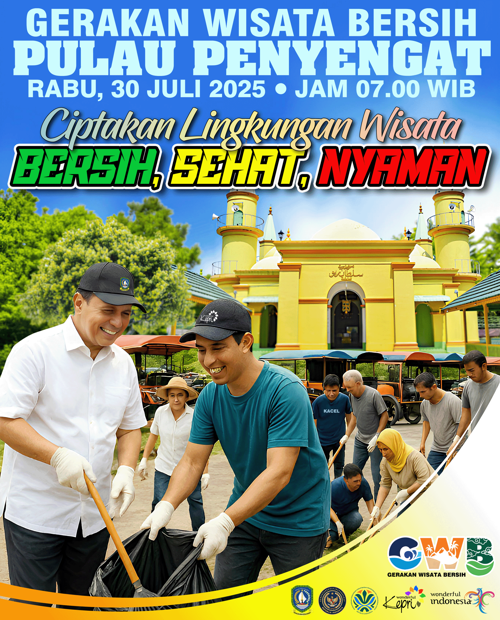 Kemenpar RI Laksanakan Gerakan Wisata Bersih di Pulau Penyengat Tanjungpinang