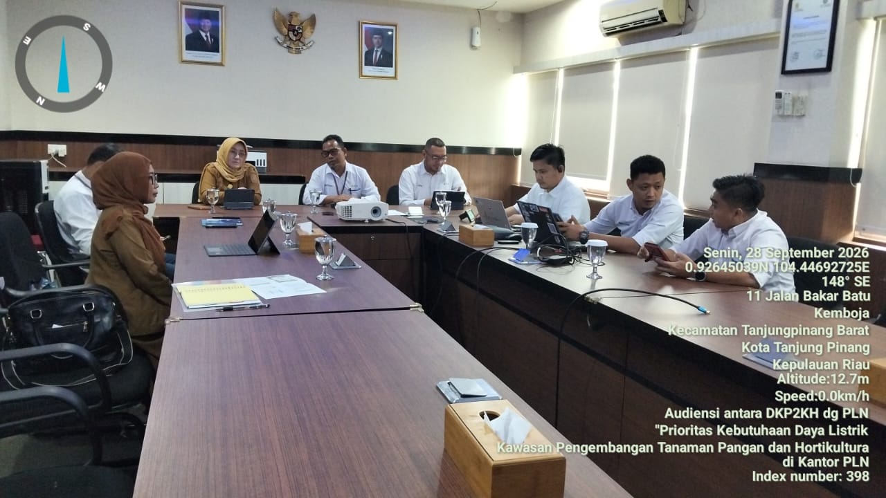 DKP2KH Kepri Audiensi dengan PLN UP3 Tanjungpinang, Bahas Dukungan Kelistrikan untuk Pengembangan Pertanian