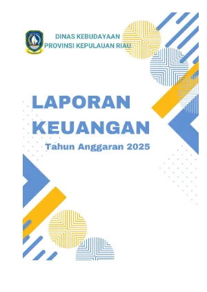 Catatan atas Laporan Keuangan Disbud 2025