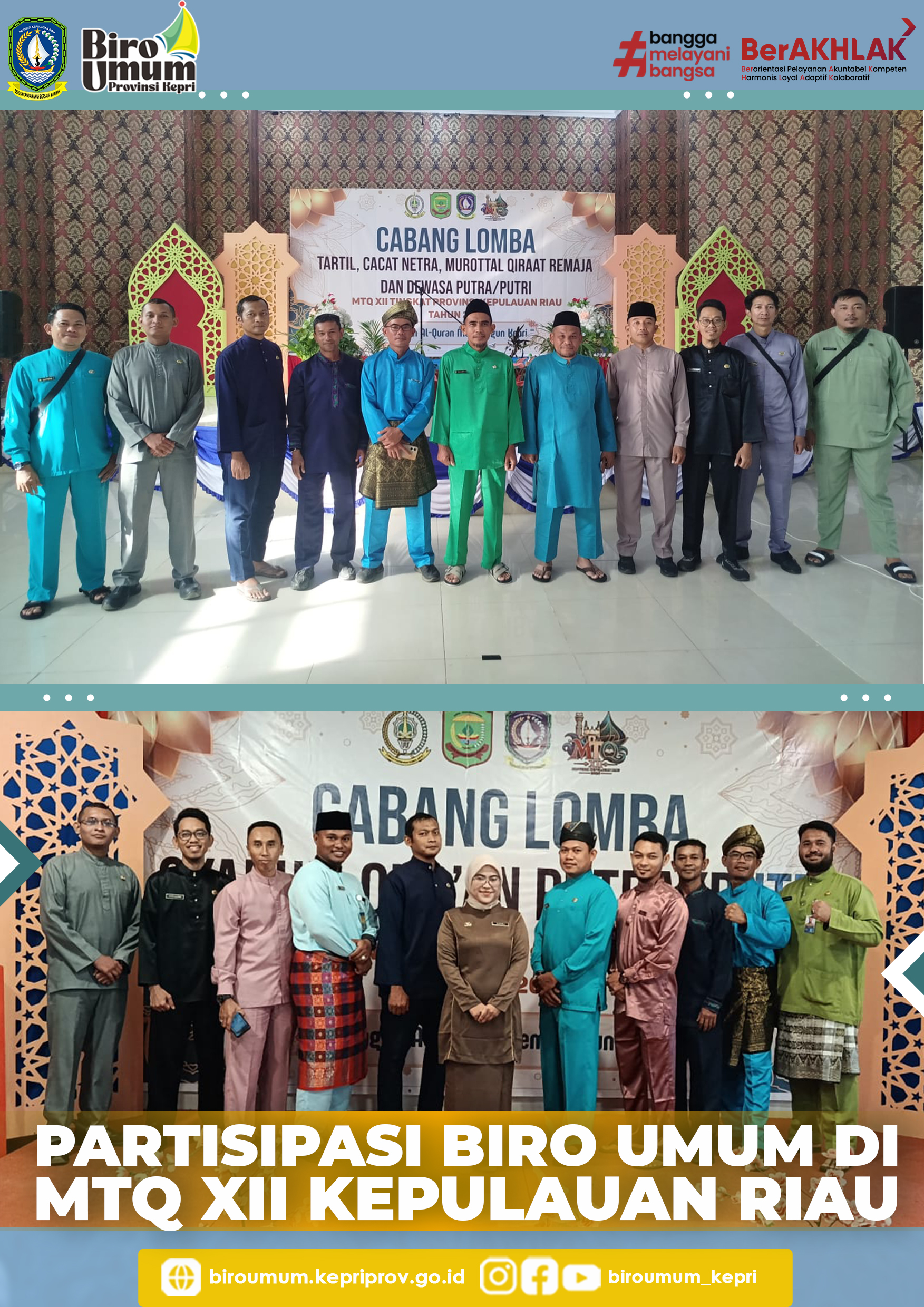 Biro Umum Setda Kepri Hadiri Rangkaian Kegiatan MTQ XII Tingkat Provinsi Kepulauan Riau Tahun 2026