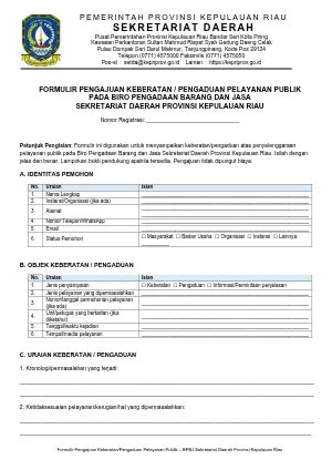 Formulir_Pengajuan_Keberatan_Pengaduan_Pelayanan_Publik_BPBJ_Kepri 2