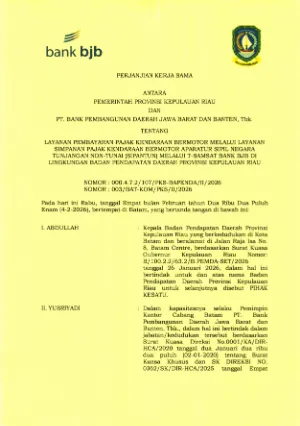 Perjanjian Kerja Sama ( MOU/PKS ) dengan Pihak Ketiga