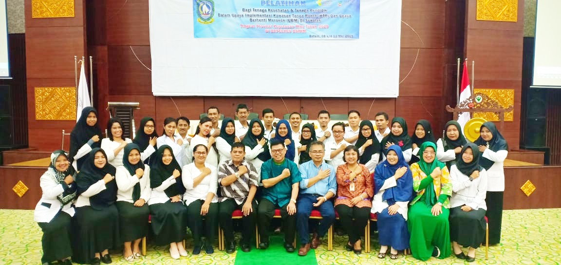 Lindungi Generasi Muda dari Bahaya Rokok Dinkes Kepri Berikan Pelatihan Bagi Nakes dan Guru.