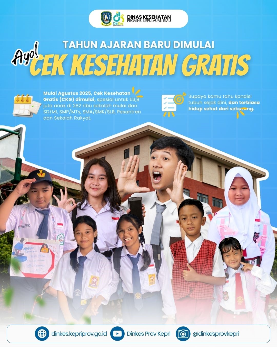 Tahun Ajaran Baru Dimulai, Ayo Cek Kesehatan Gratis Untuk Anak Sekolah Di Seluruh Indonesia