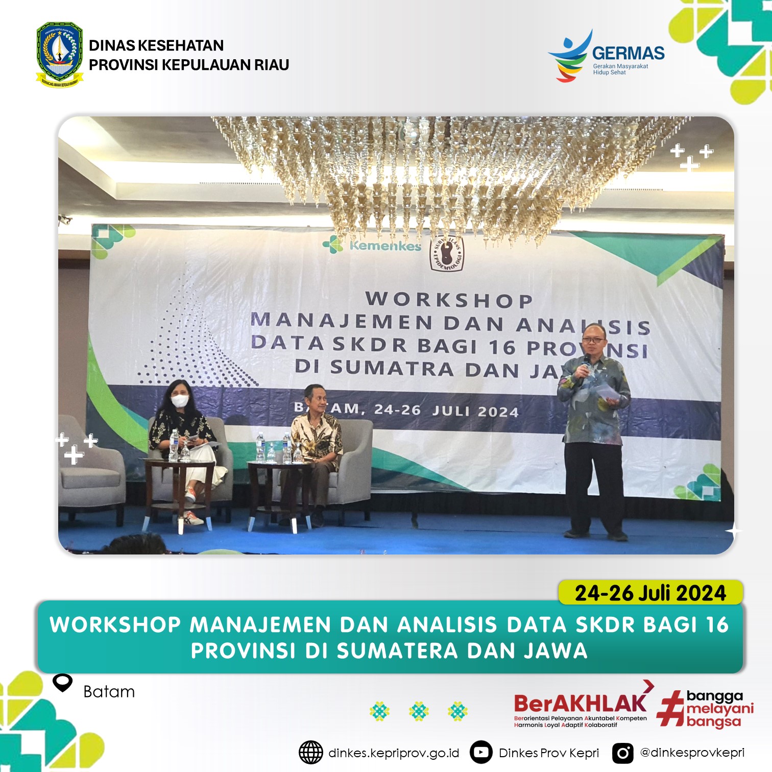 Workshop Manajemen dan Analisis Data SKDR di Kota Batam
