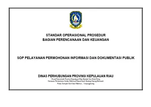 SOP Pelayanan Permohonan Informasi dan Dokumentasi Publik