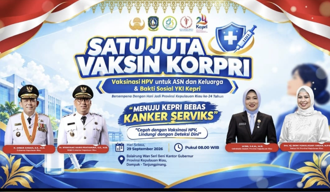"Satu Juta Vaksin KORPRI", Bakti Sosial HPV dan Cek Kesehatan Gratis