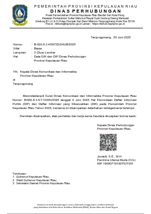 Surat Daftar Informasi Publik