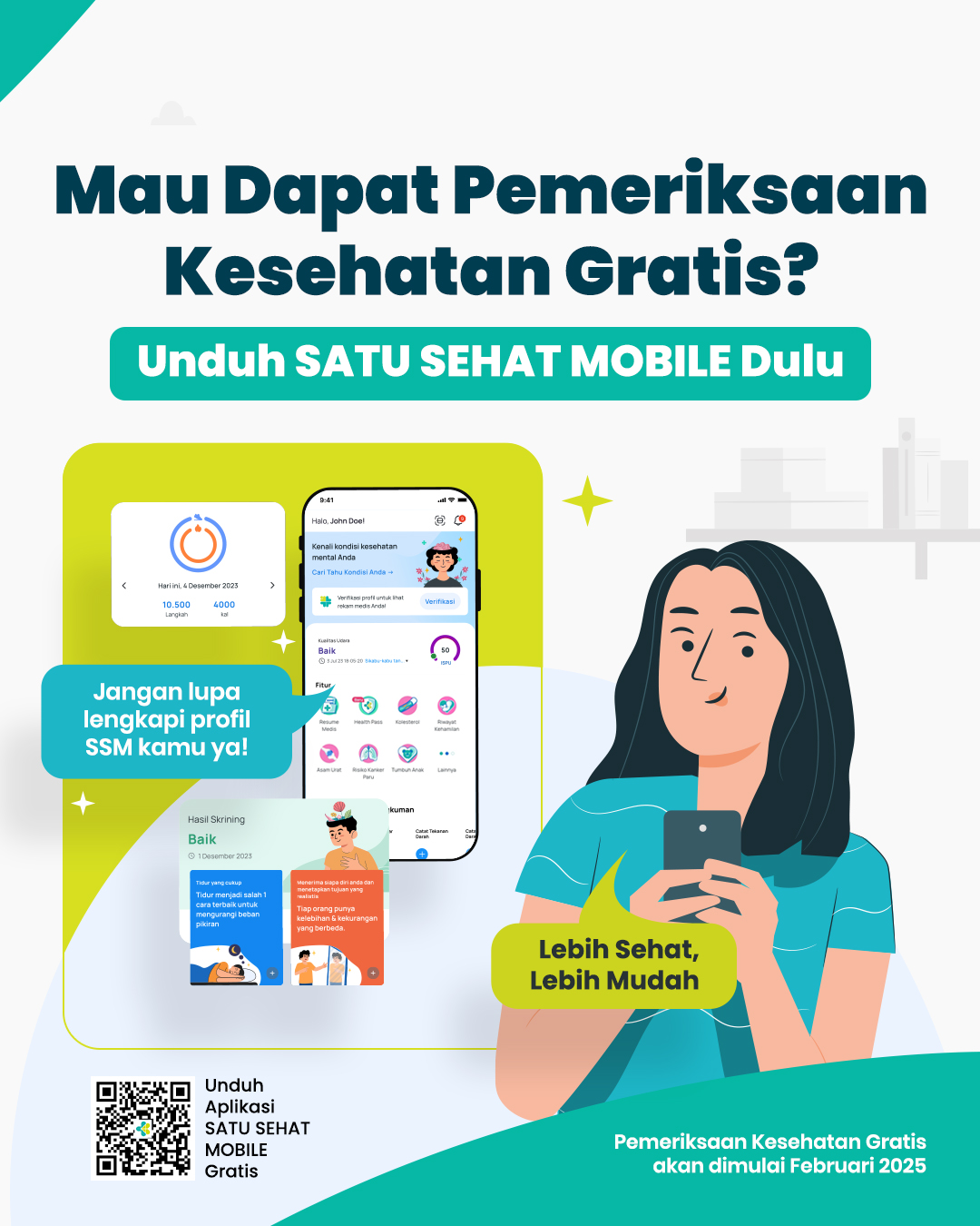 Unduh SATUSEHAT Mobile dan Dapatkan Pemeriksaan Gratis di Hari Ulang Tahun