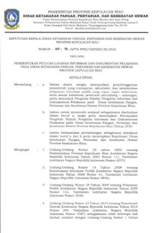 SK KADIS NOMOR 800_781_KPTS-PPID_DKP2KH_IX_2026_PPID DINAS KETAHANAN PANGAN