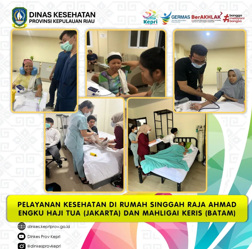 Pelayanan Kesehatan di Rumah Singgah Raja Ahmad Engku Haji Tua (Jakarta) dan Mahligai Keris (Batam).