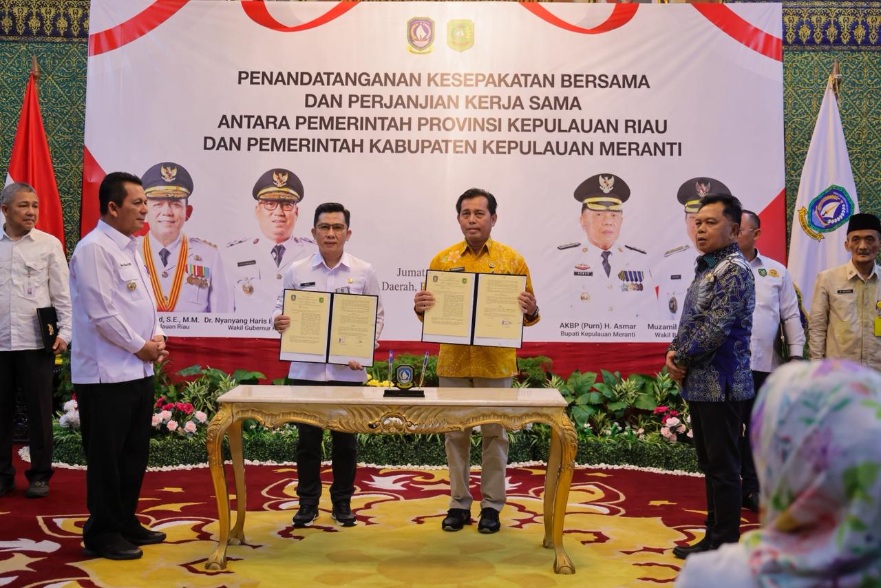 Dukung Peningkatan Pelayanan Kesehatan, Pemprov Kepulauan Riau dan Pemkab Kepulauan Meranti Tandatangani Kerja Sama Antar Daerah