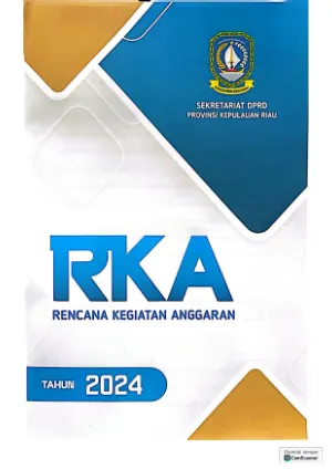 Rencana Kegiatan Anggaran Tahun 2024