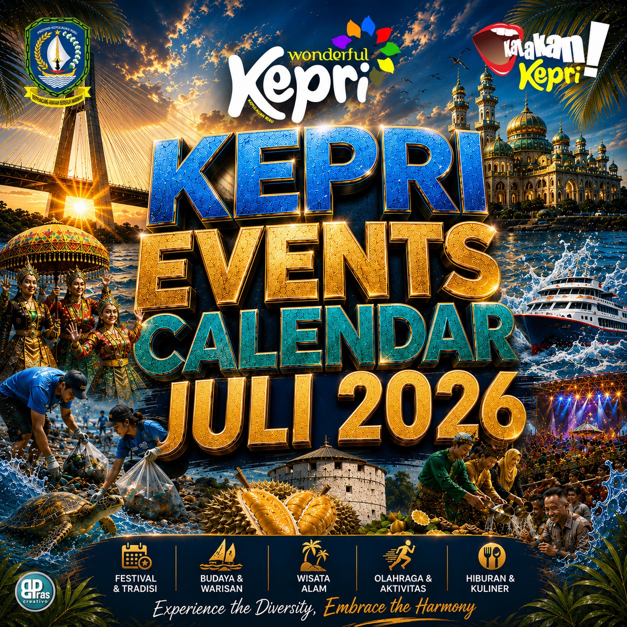 Kepri Siapkan Enam Agenda Unggulan dalam Events Calendar Juli 2026