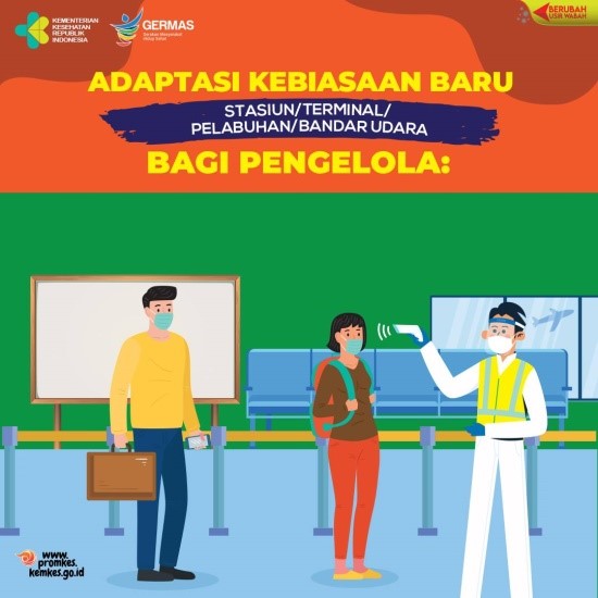 Adaptasi Kebiasaan Baru Di Stasiun/ Terminal/ Pelabuhan/ Bandar Udara